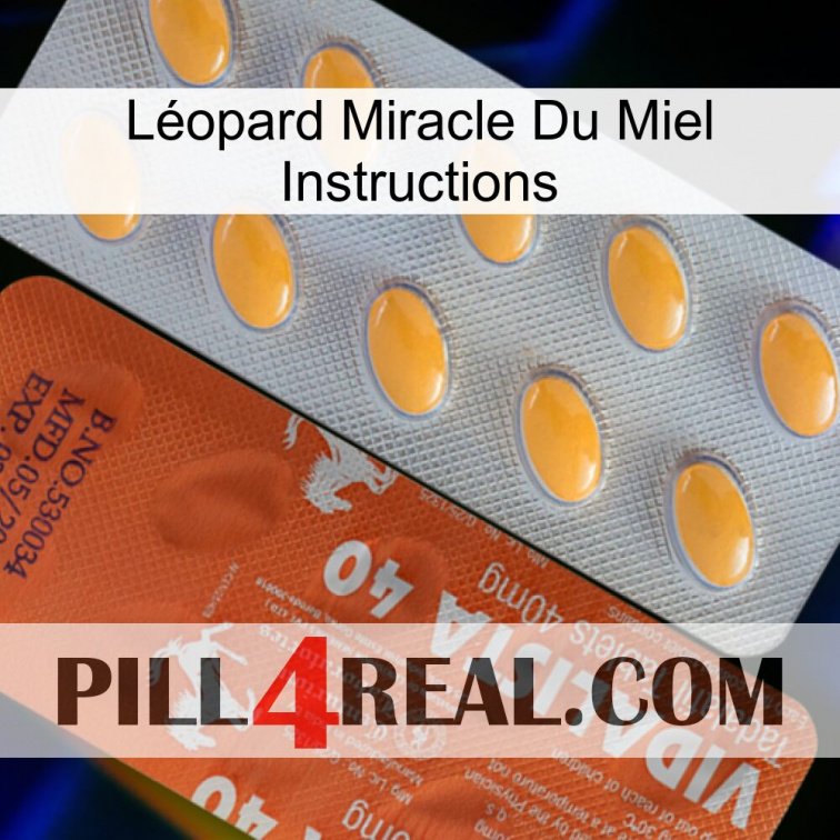 Léopard Miracle Du Miel Instructions 43